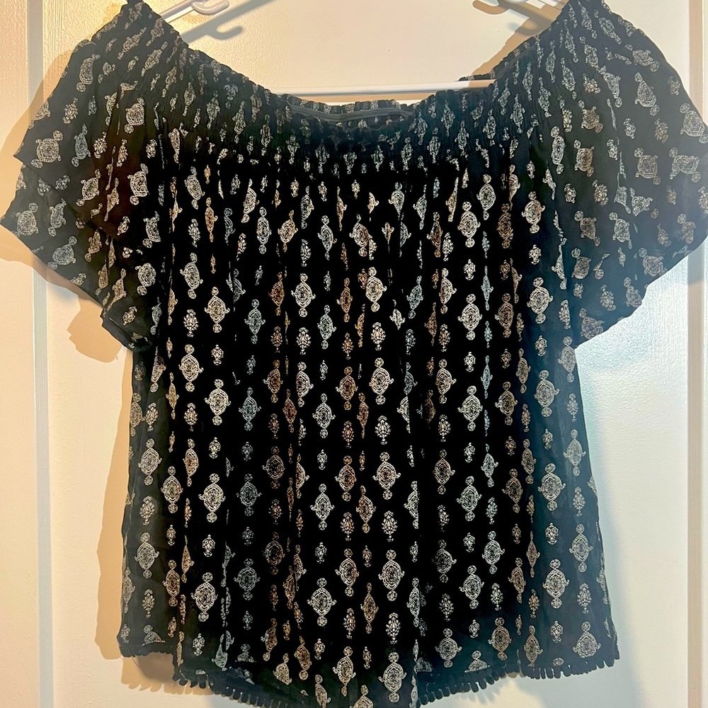 Boho off shoulder top, medium